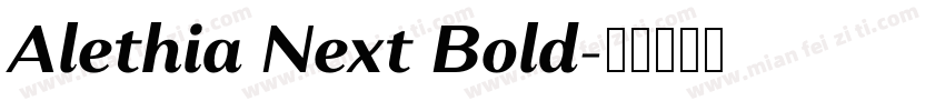 Alethia Next Bold字体转换